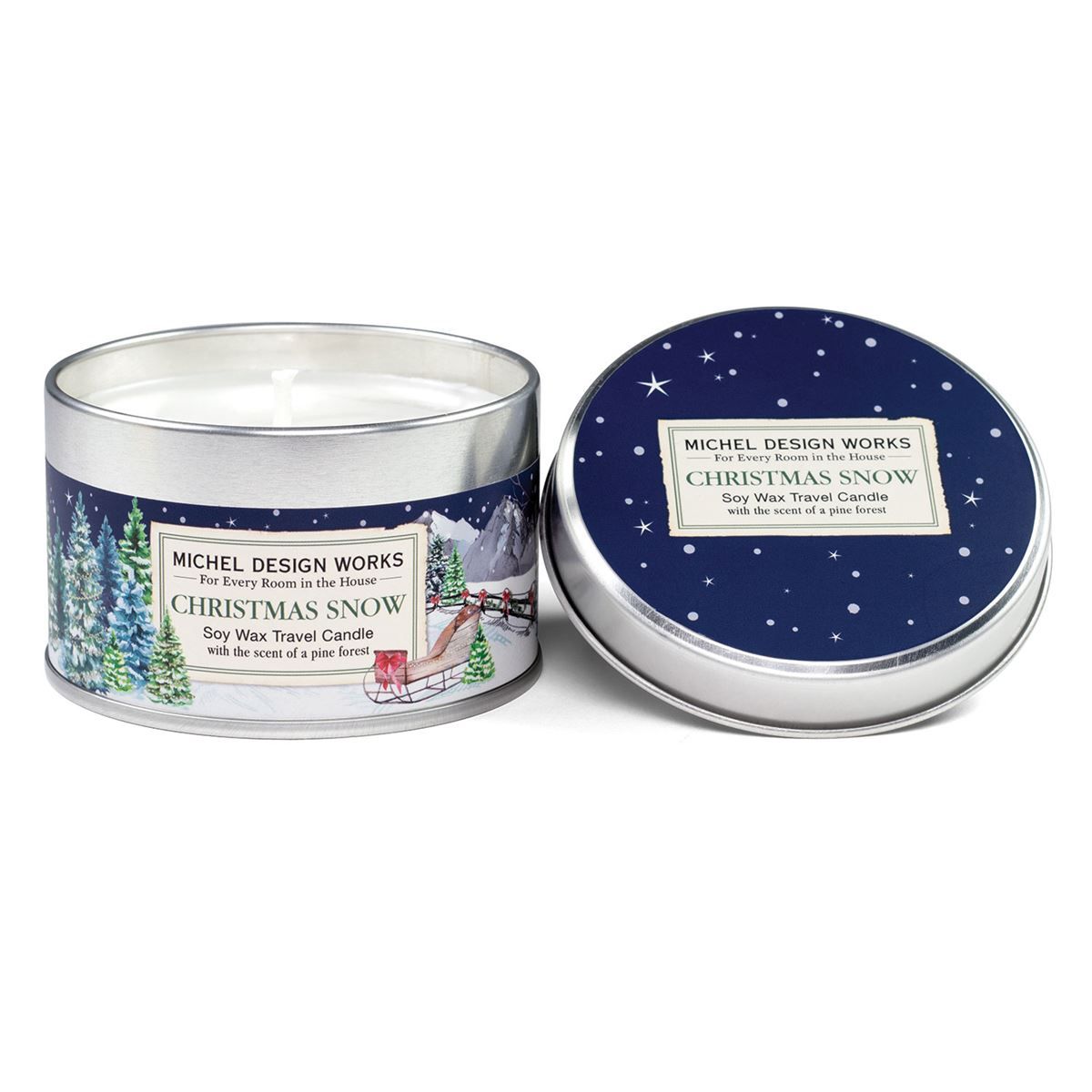 Christmas Snow Travel Candle