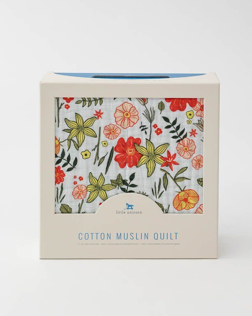 Cotton Muslin Baby Quilt - Primrose Patch