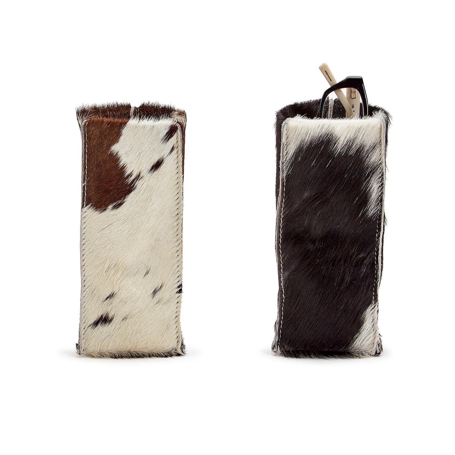 Cowhide Standing Triangular Weighed Eyeglasses Holder