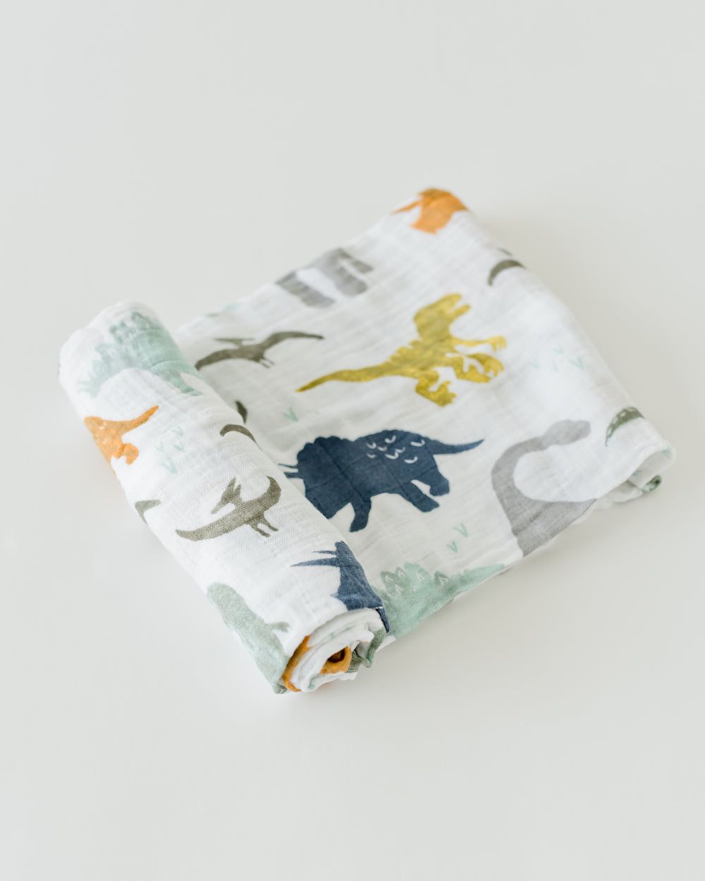 Dino Friends Cotton Muslin Swaddle Blanket