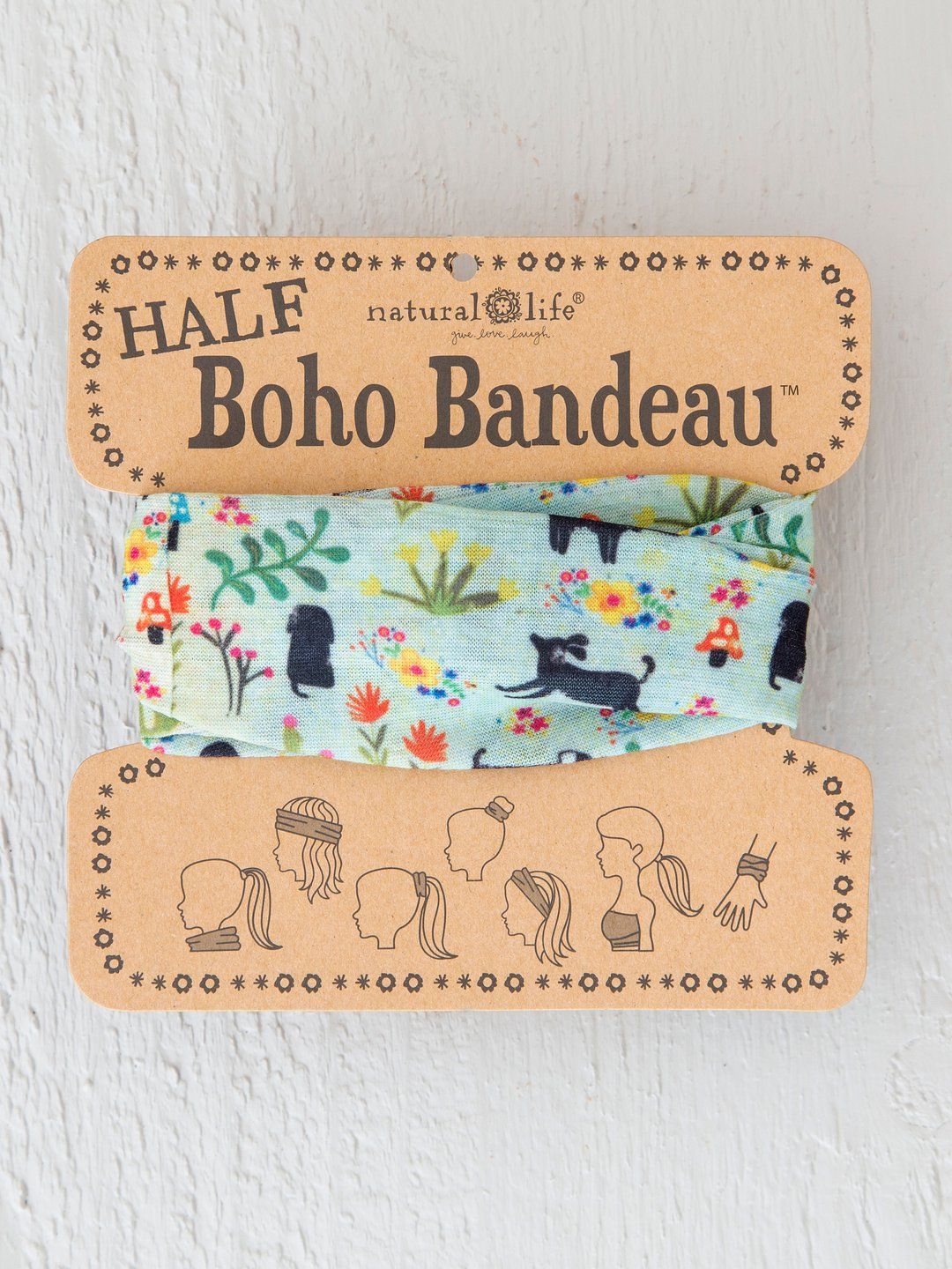 Dog Aqua Half Boho Bandeau