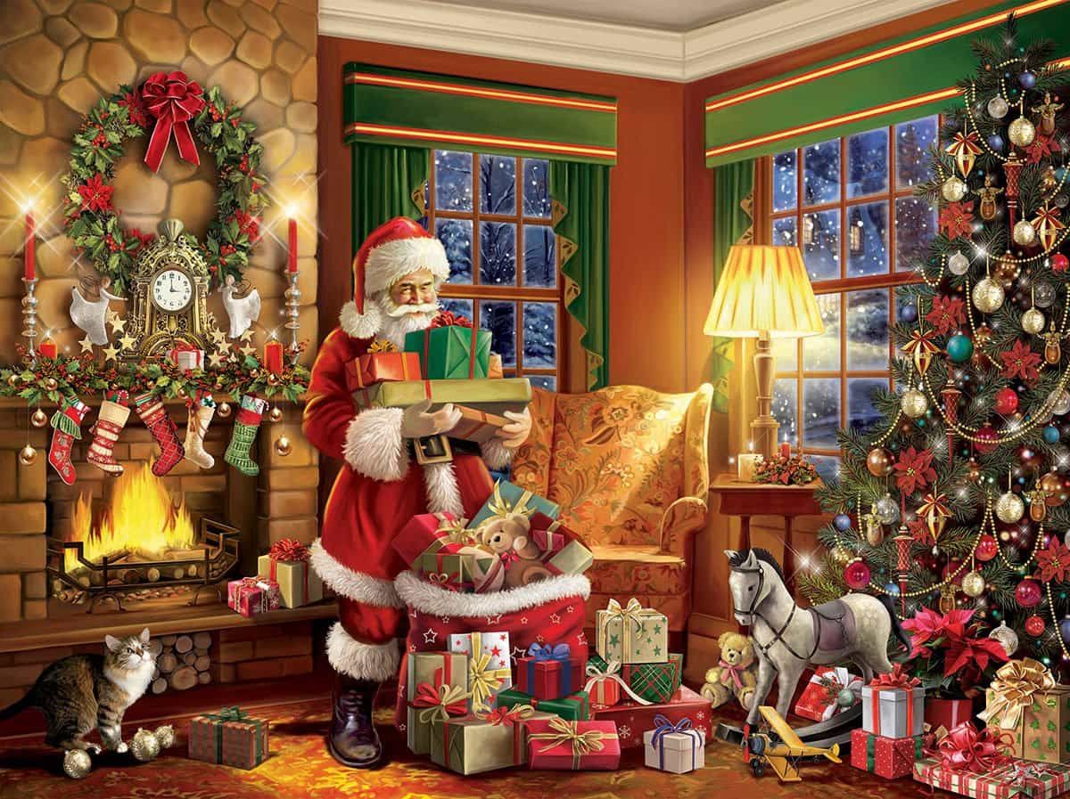Delivering Gifts Christmas Puzzle