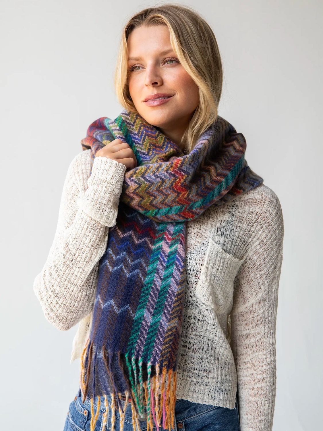 Cuddle Up Cozy Scarf- Espresso