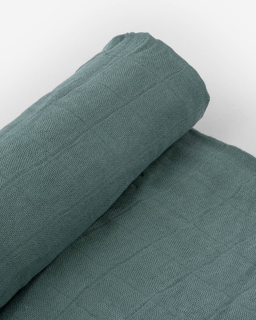 Deluxe Muslin Swaddle Blanket- Spruce