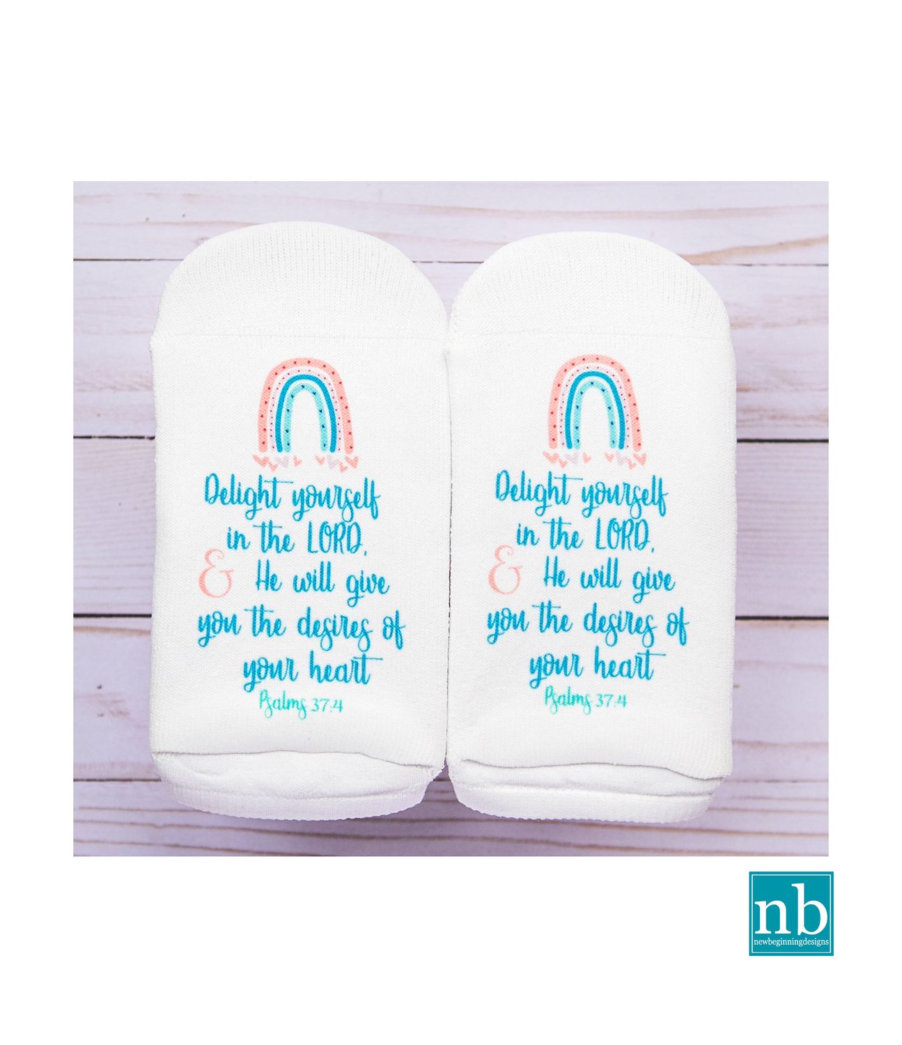 Delight Yourself in the Lord -- Standing on the Word Socks