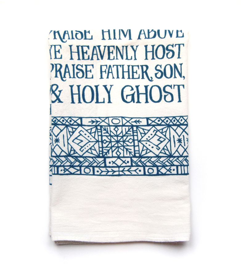 Doxology- hymn tea towel