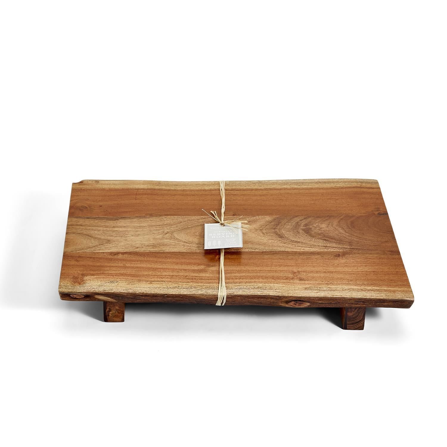 Elevated Acacia Wood Serving Board