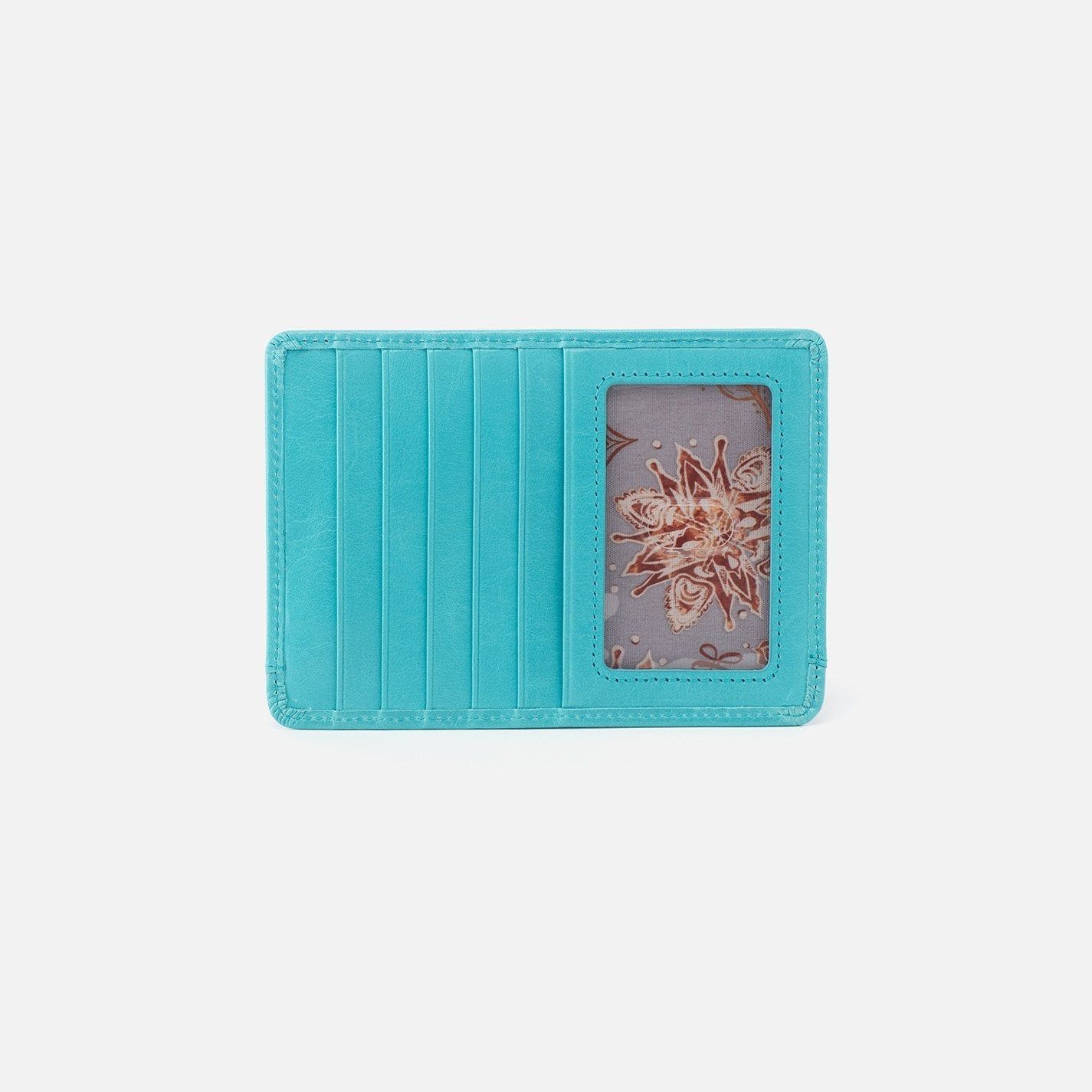 Euro Slide Card Case in Aqua