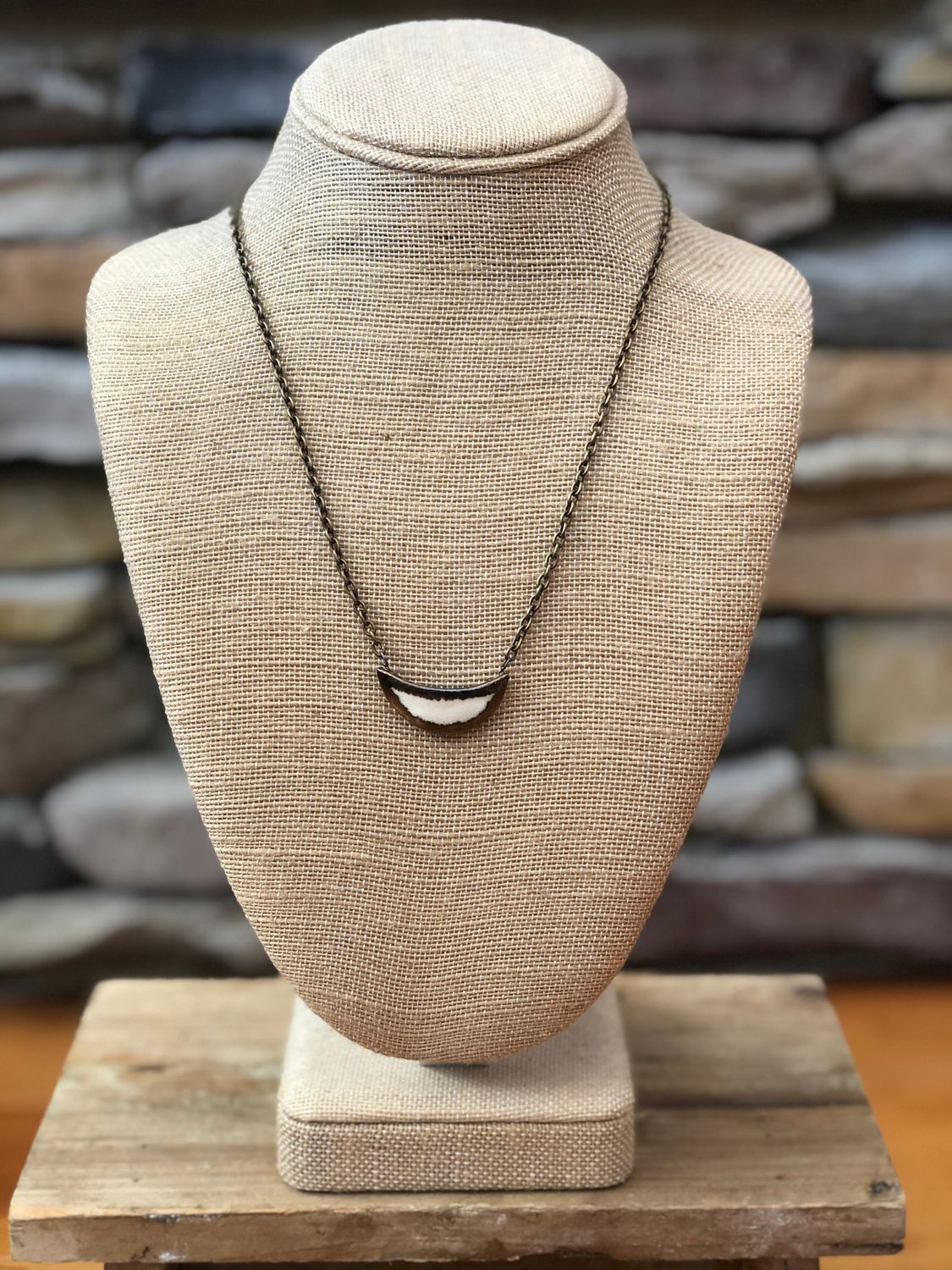 Emma Crescent Moon Pendant Necklace