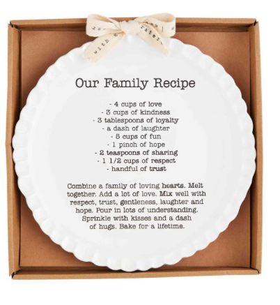 Family Recipe Plate