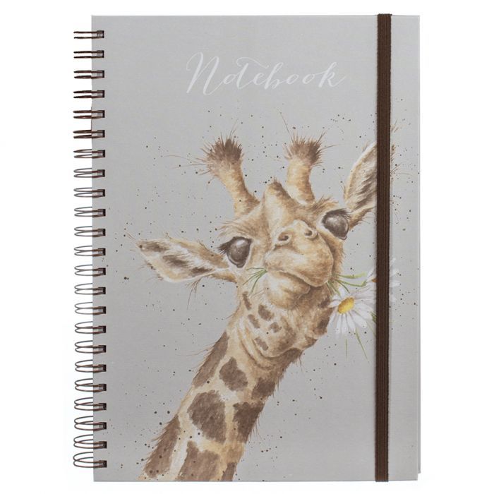 Flowers Giraffe Large Notebook