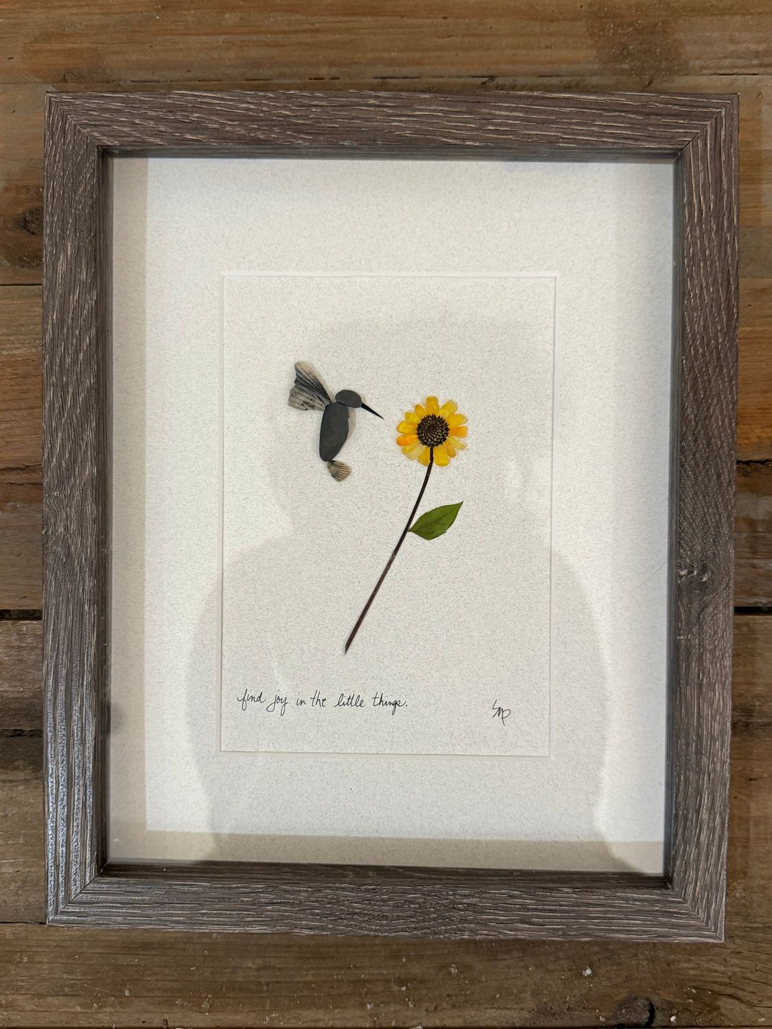 Find Joy in the Little Things Pebble Art