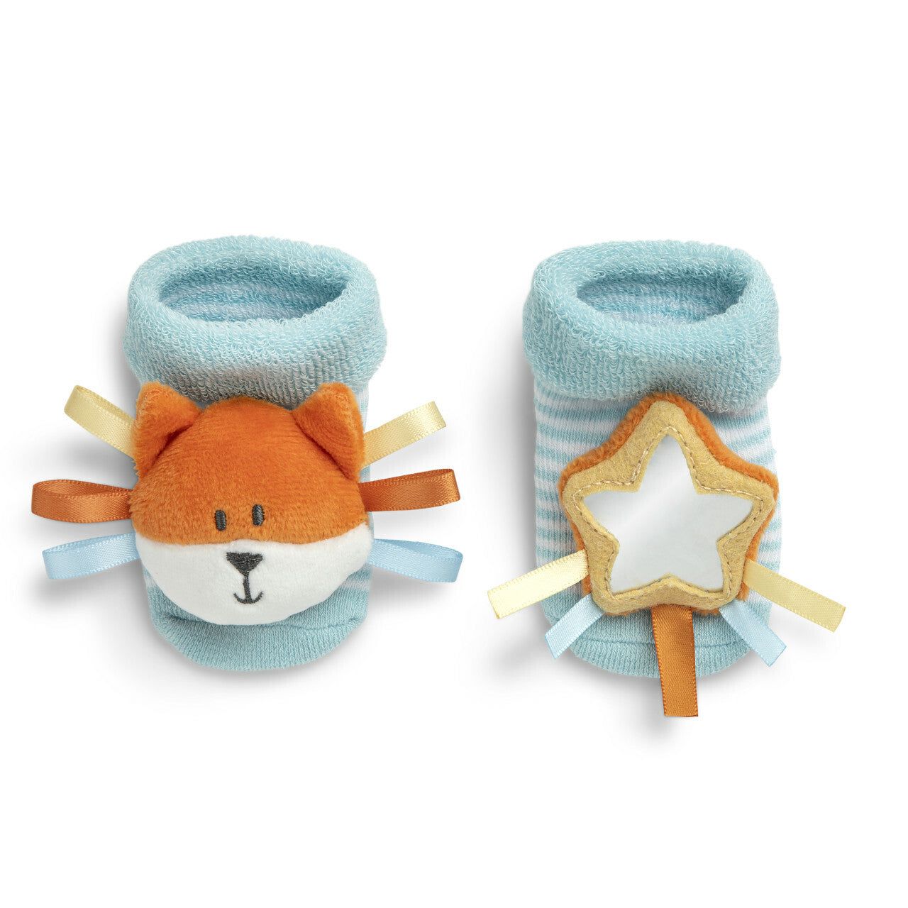 Fox Baby Rattle Socks