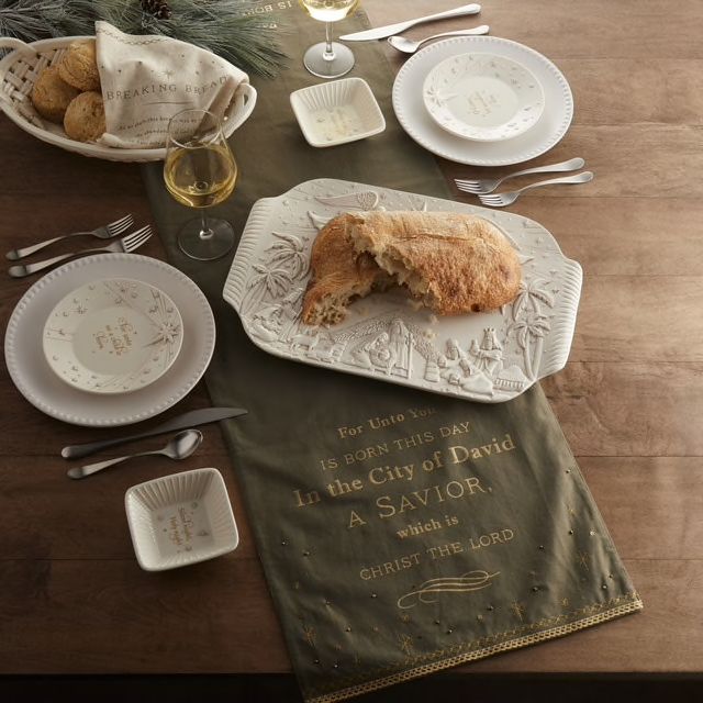 For Unto You Table Runner in Green