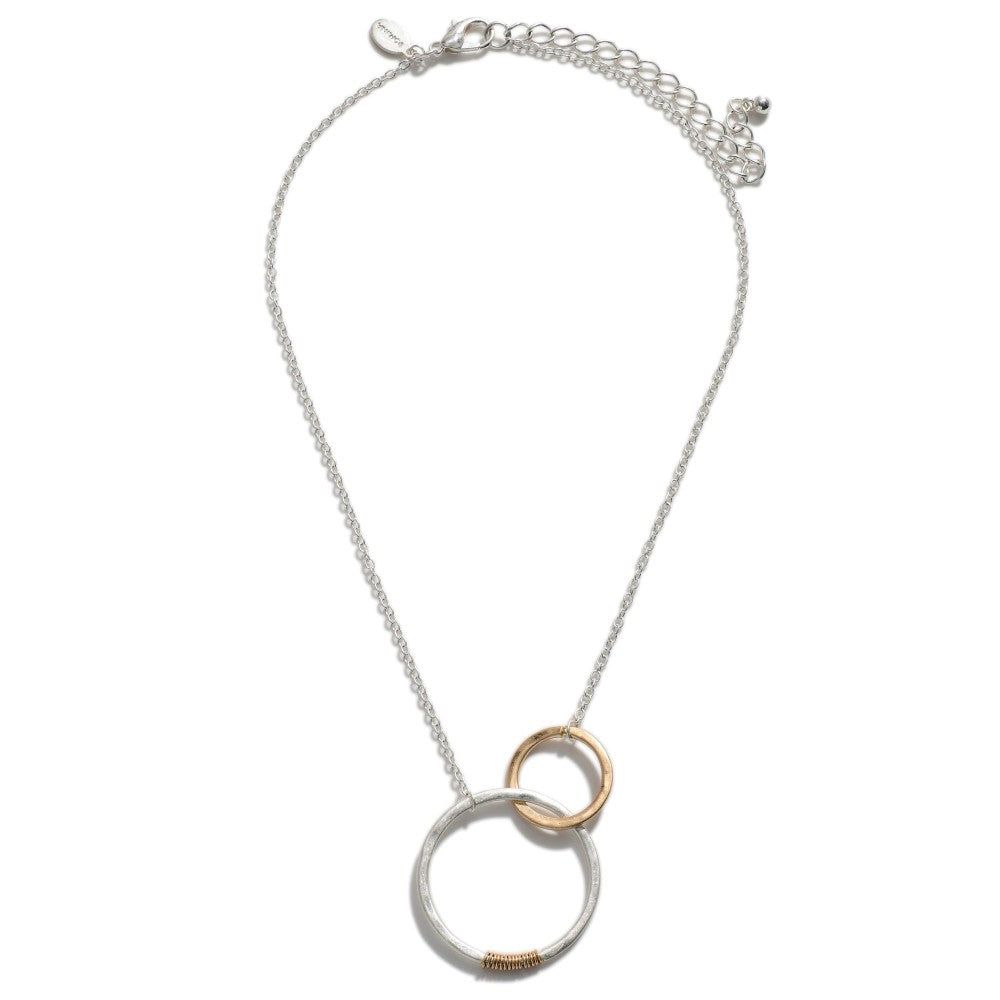 Double Ring Necklace