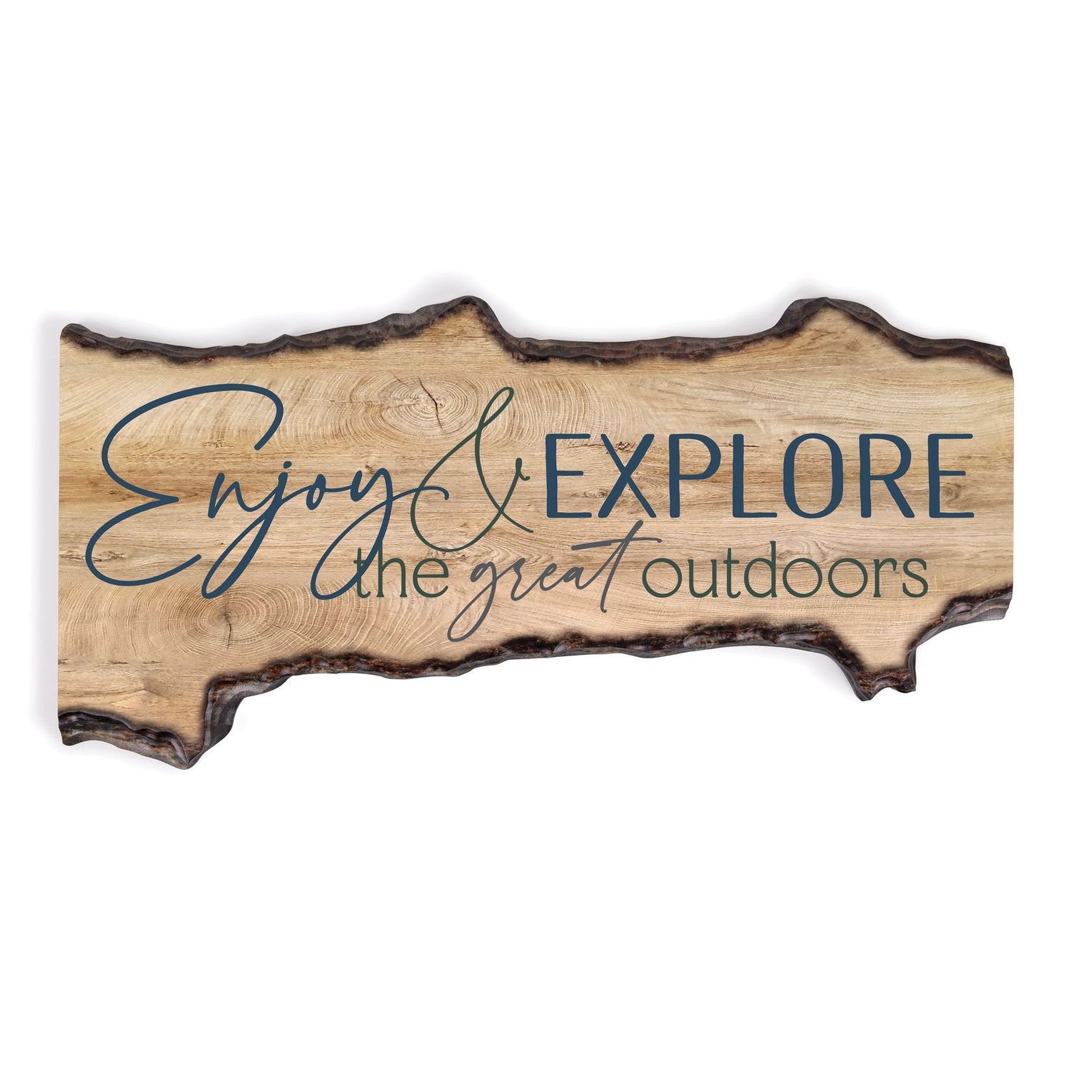 Enjoy &amp; Explore the Great Outdoors Wooden Sign