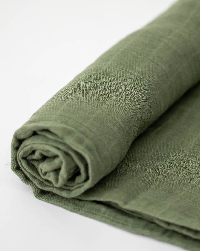 Fern- Cotton Muslin Swaddle Blanket