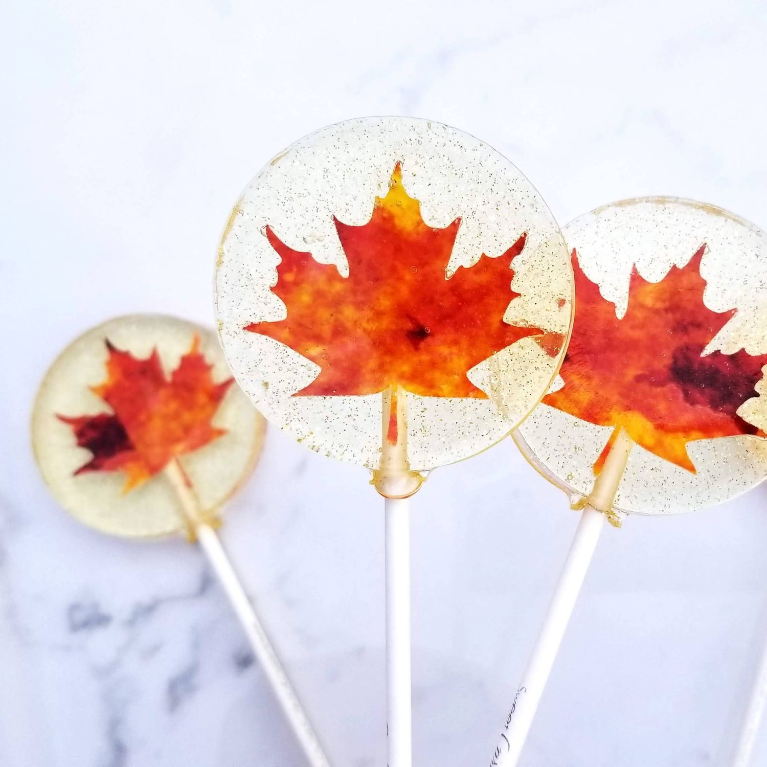 Fall Leaf Lollipops - Caramel