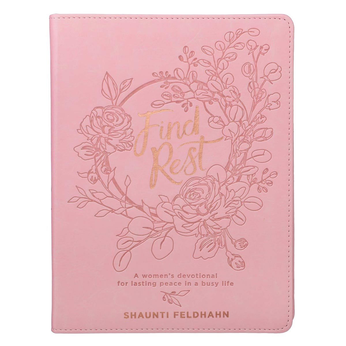 Find Rest- Leather Devotional Gift Book