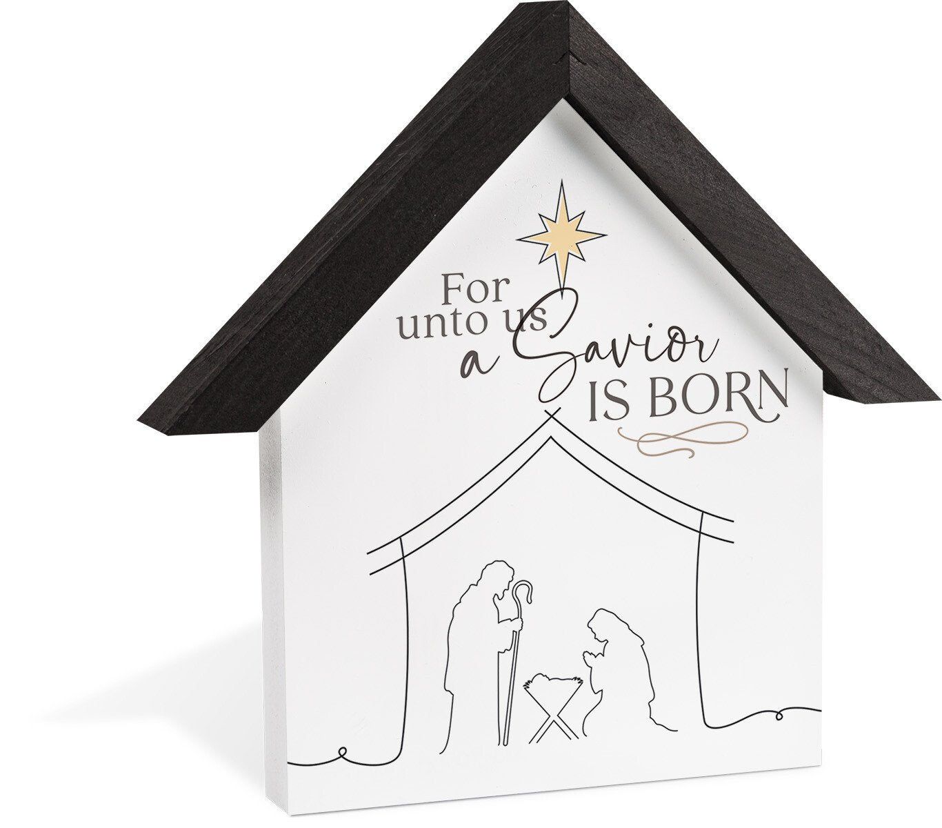 For Unto Us Nativity Decor
