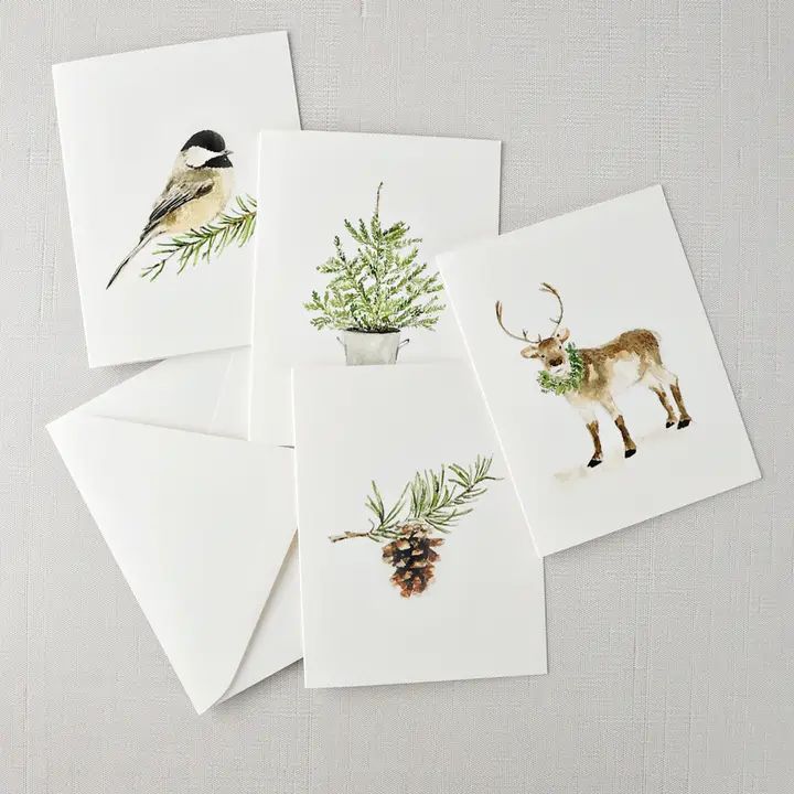 Evergreen notecards