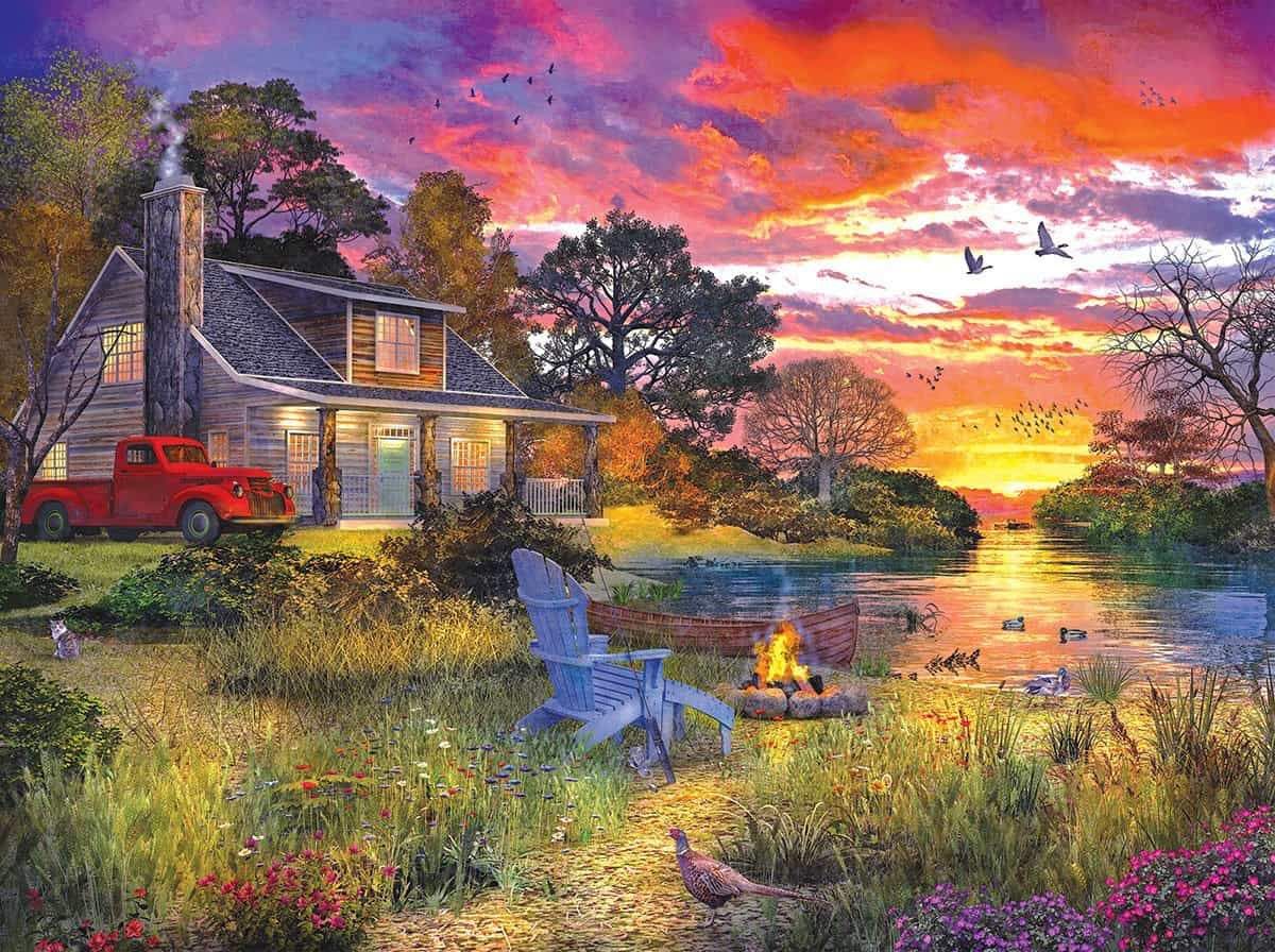 Evening Cabin Puzzle