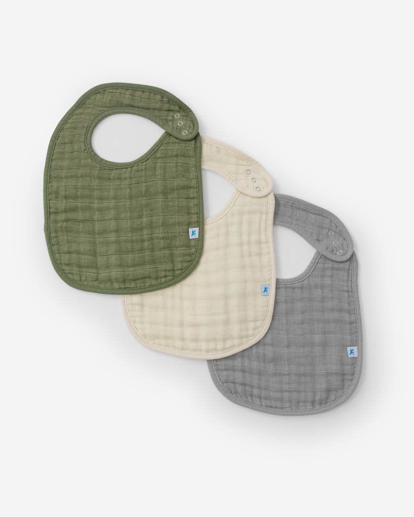 Fern Cotton Muslin Classic Bib-set of 3