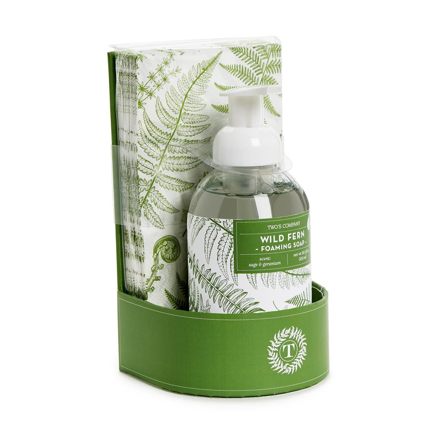 Fern Soap with Guest Towel Set