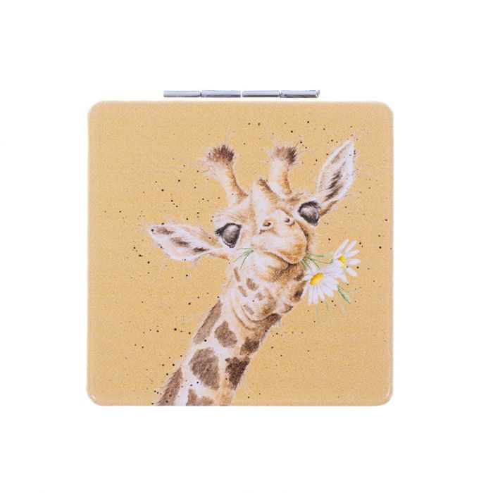 Flowers Giraffe Compact Mirror
