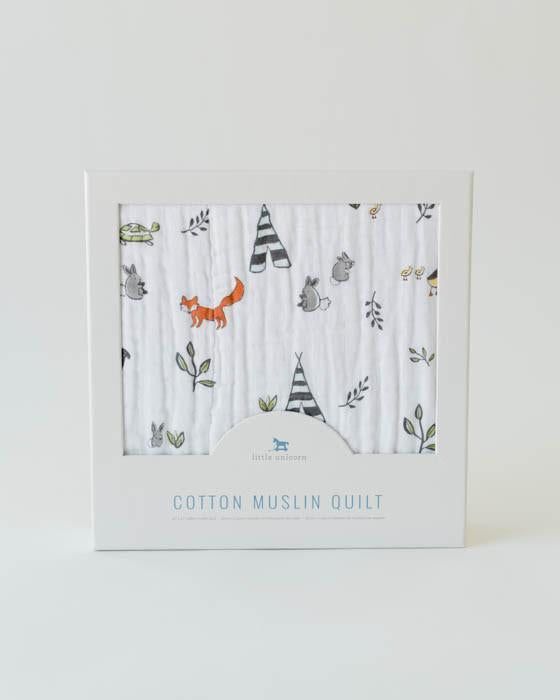 Forest Friends Cotton Muslin Quilt