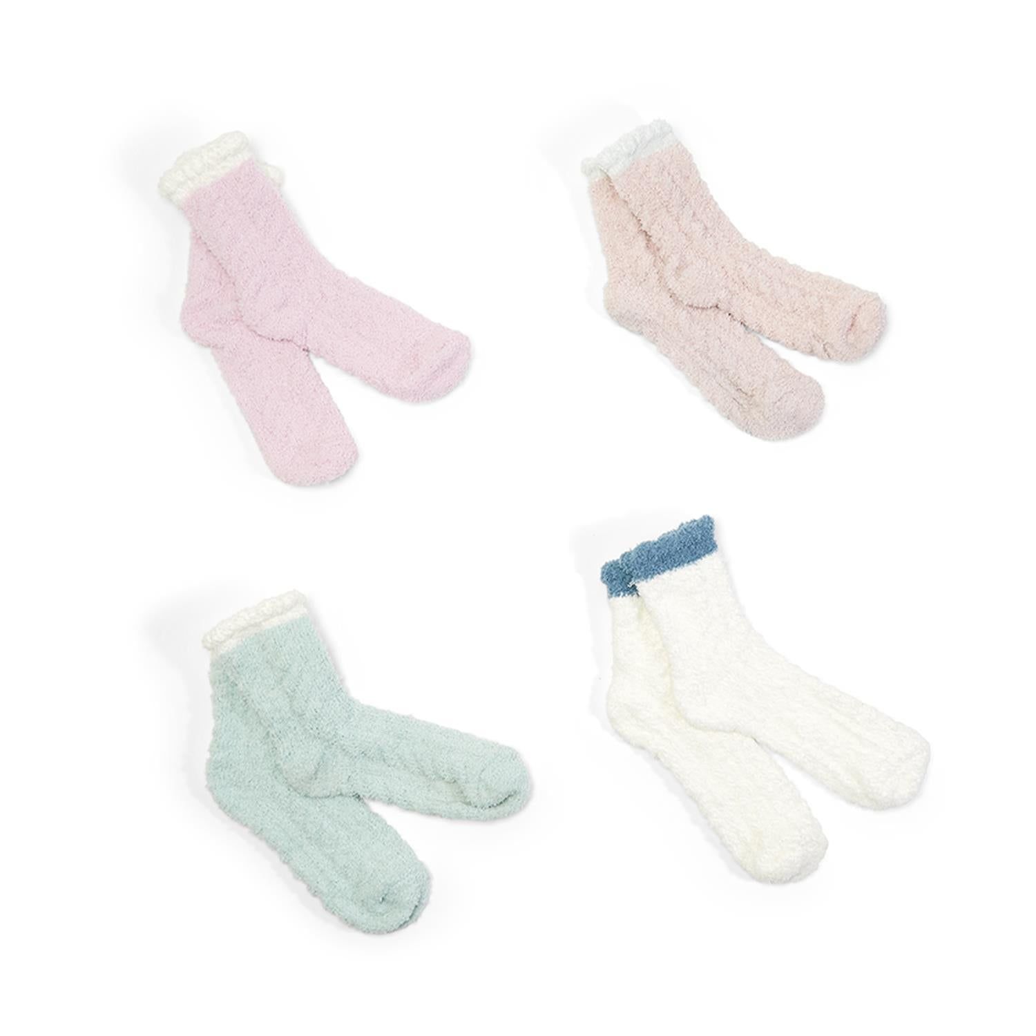 Fuzzy Plush Crew Socks