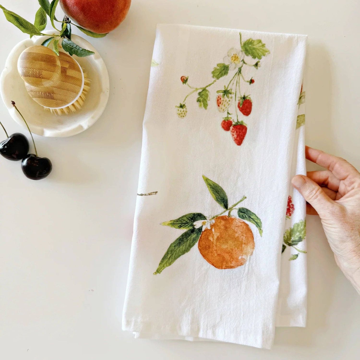 Fruit cotton flour sack tea towel