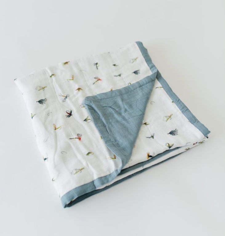 Gone Fishing Deluxe Muslin Quilt