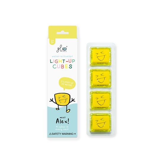 Glo Pals- Set of 4 Yellow cubes