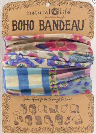 Gingham Floral Patchwork Boho Bandeau