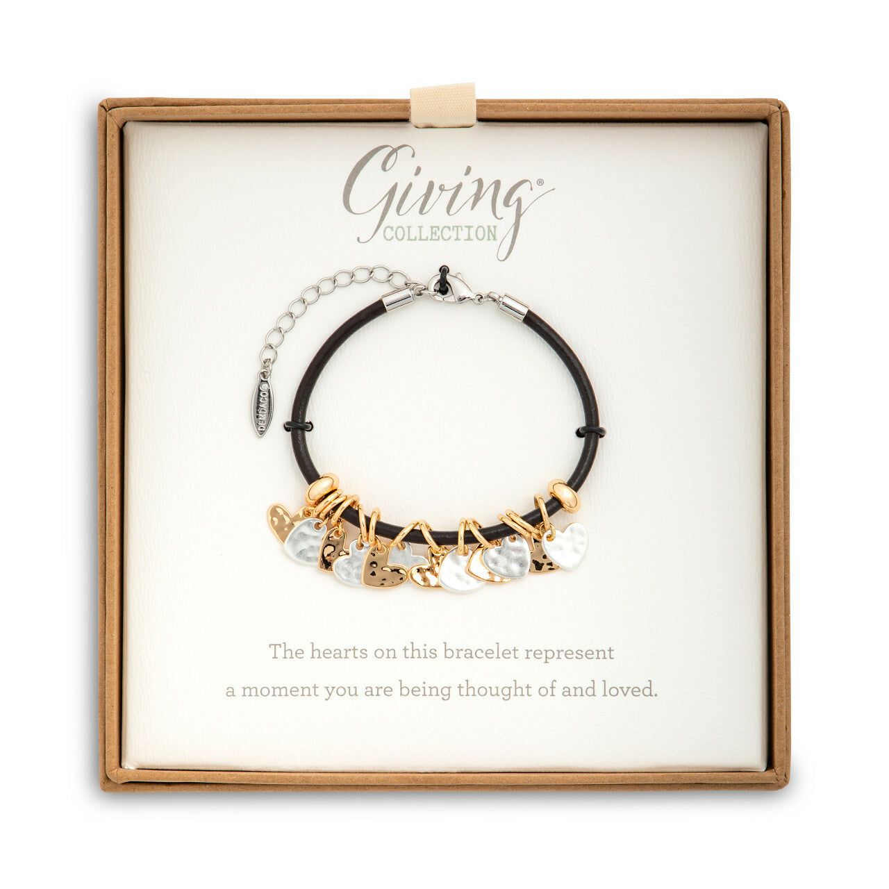 Giving Charm Bracelet -- Hearts