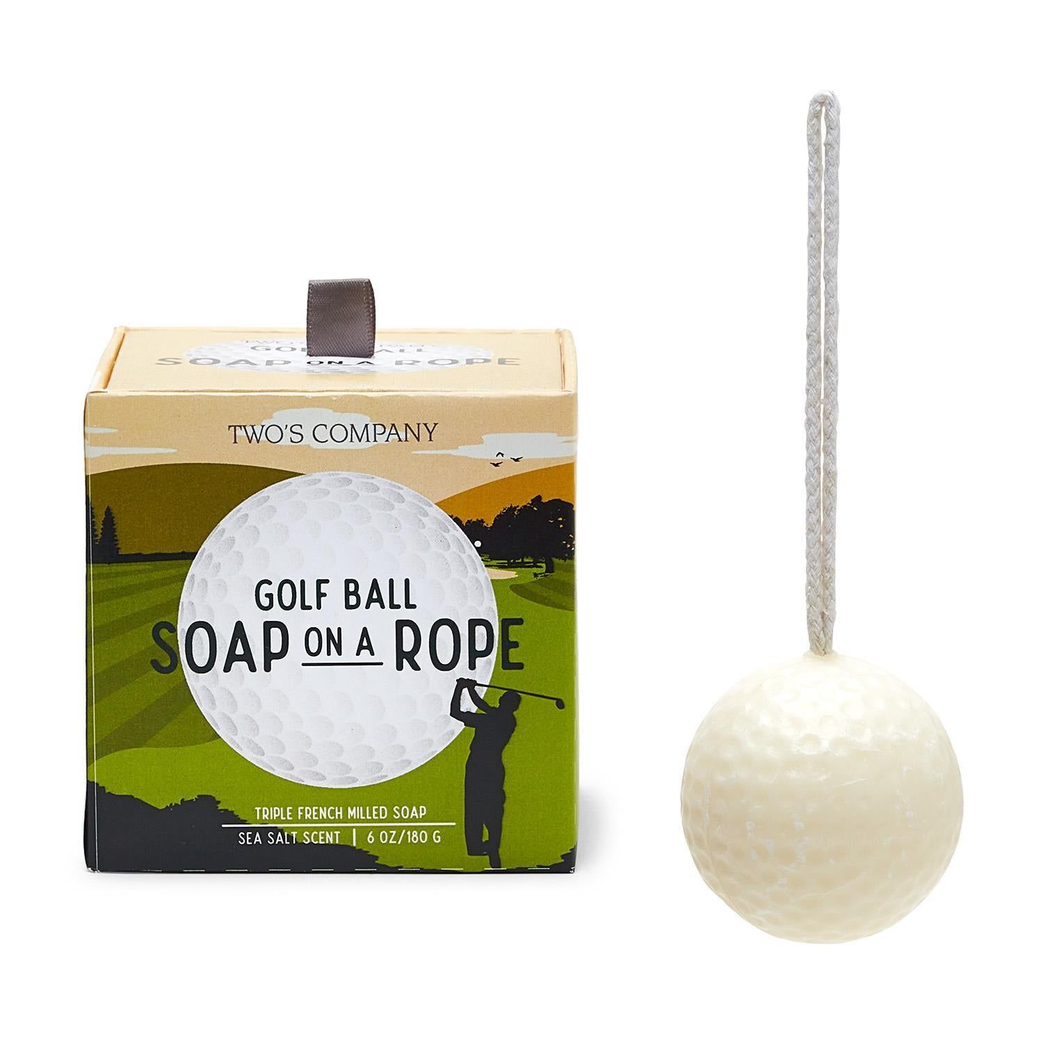 Gold Ball on Rope Triple French Milled Soap in Gift Box