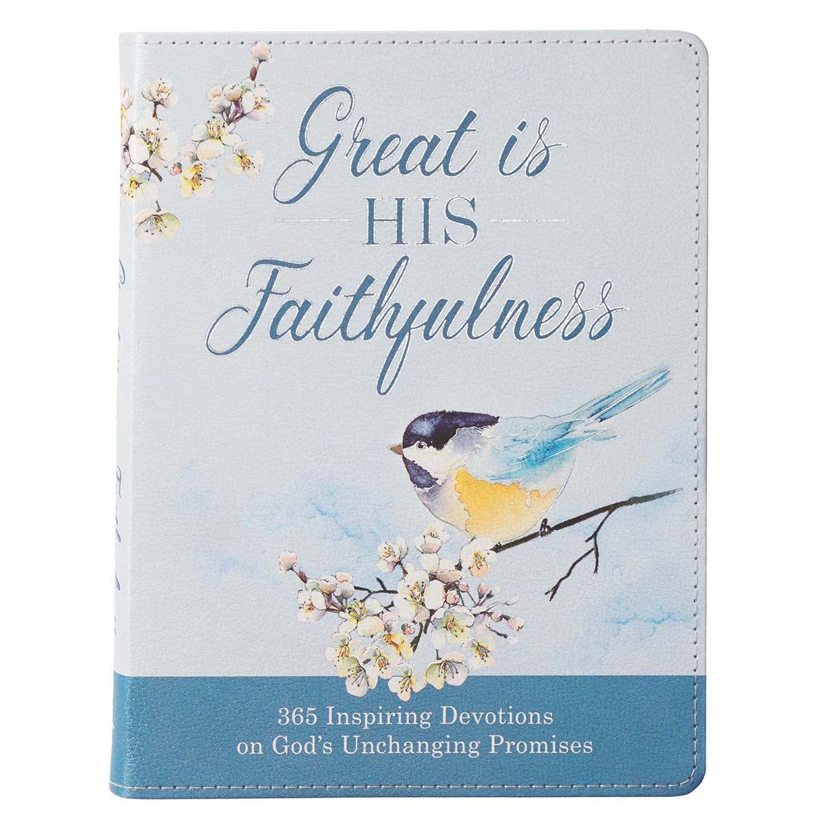 Great is His Faithfulness Leather Daily Devotional Book