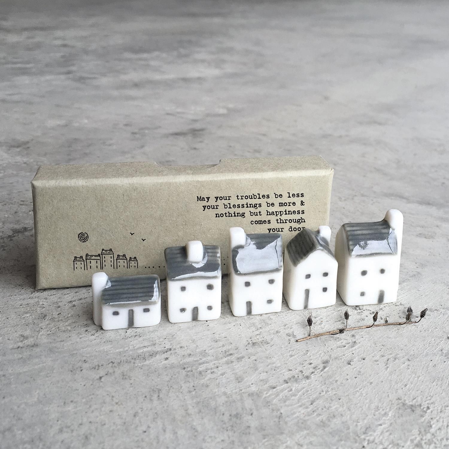 Hand-Crafted Porcelain Street House Set