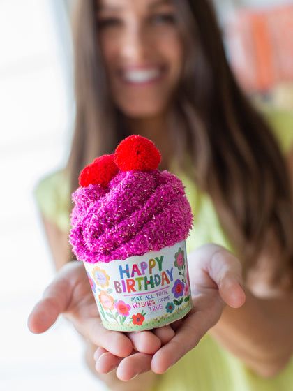 Happy Birthday Cupcake Socks