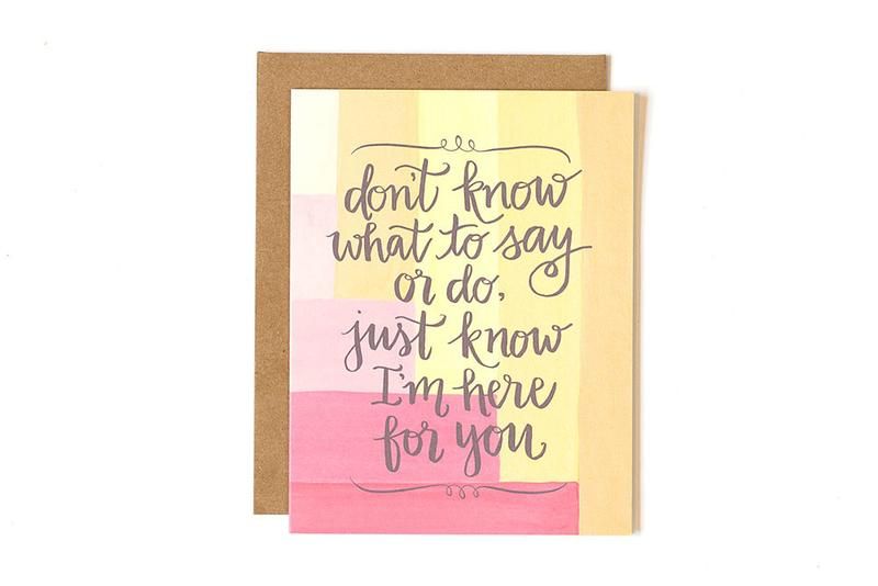 Here for you- Greeting Card