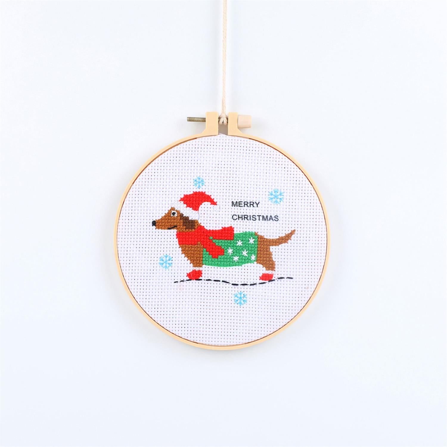 Holiday Cross Stitch Embroidery Craft Kit