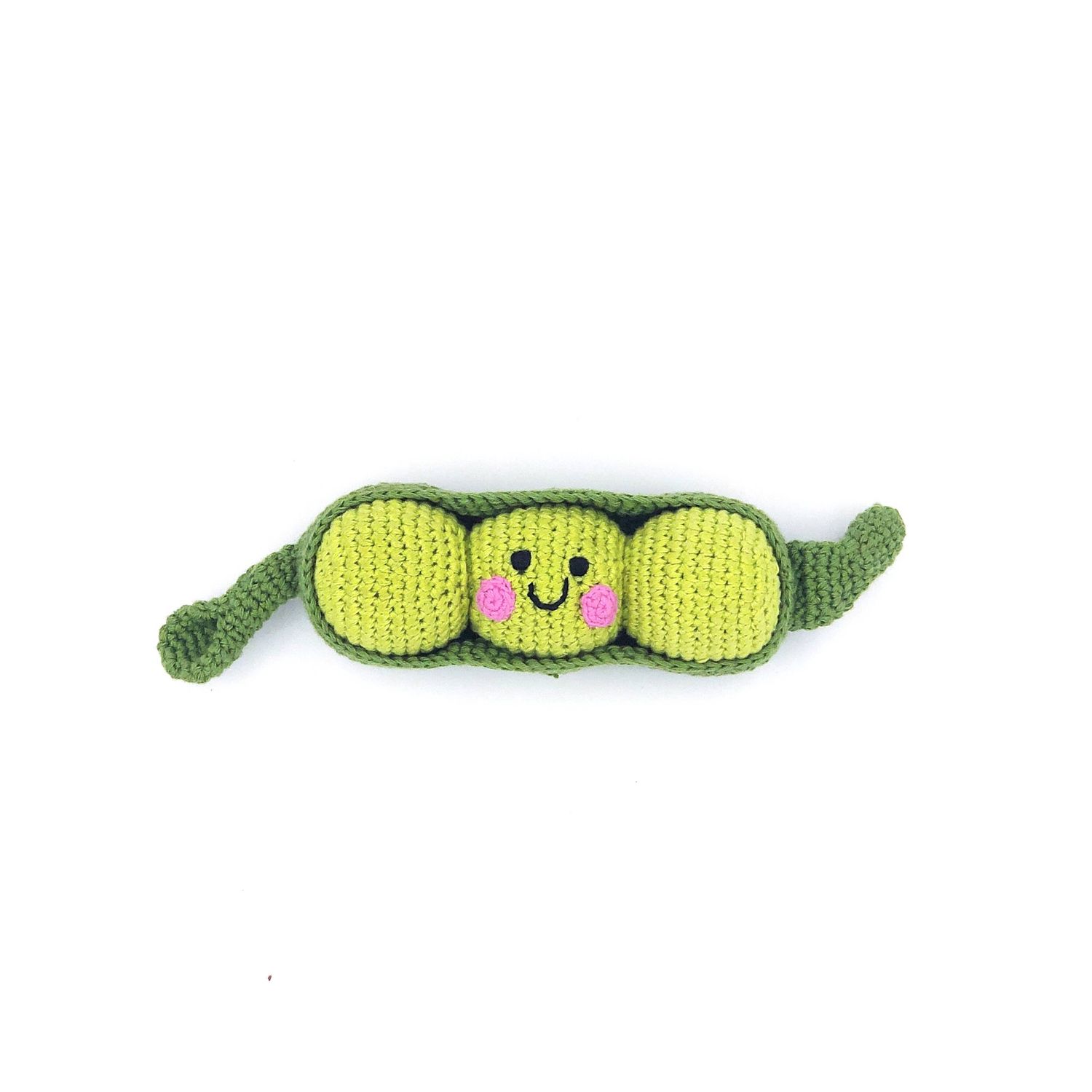 Friendly Plush Peapod Rattle