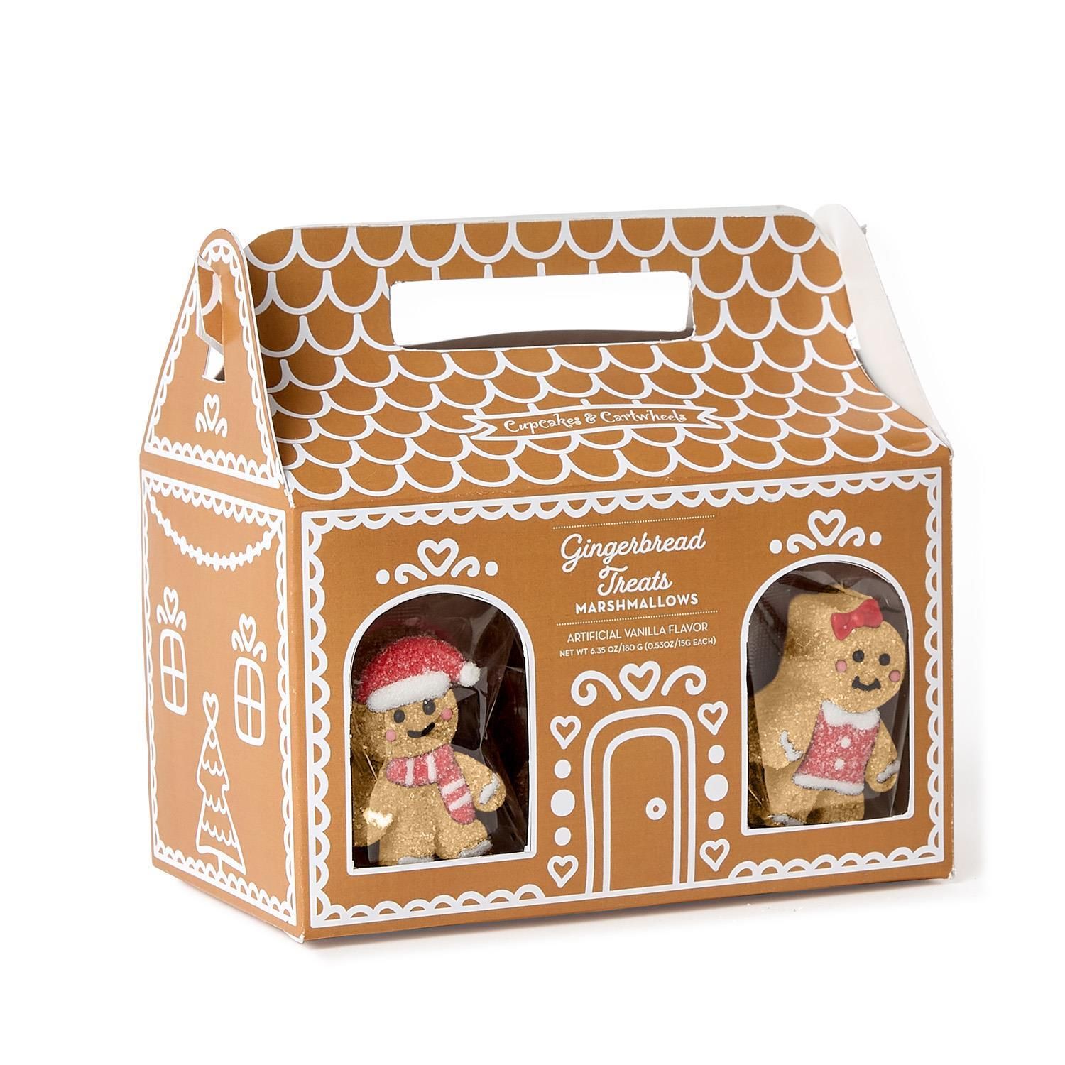Gingerbread Marshmallows in House Gift Box