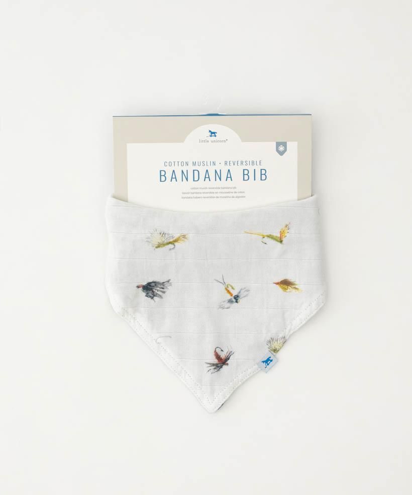 Gone Fishing Deluxe Muslin - Reversible Bandana Bib