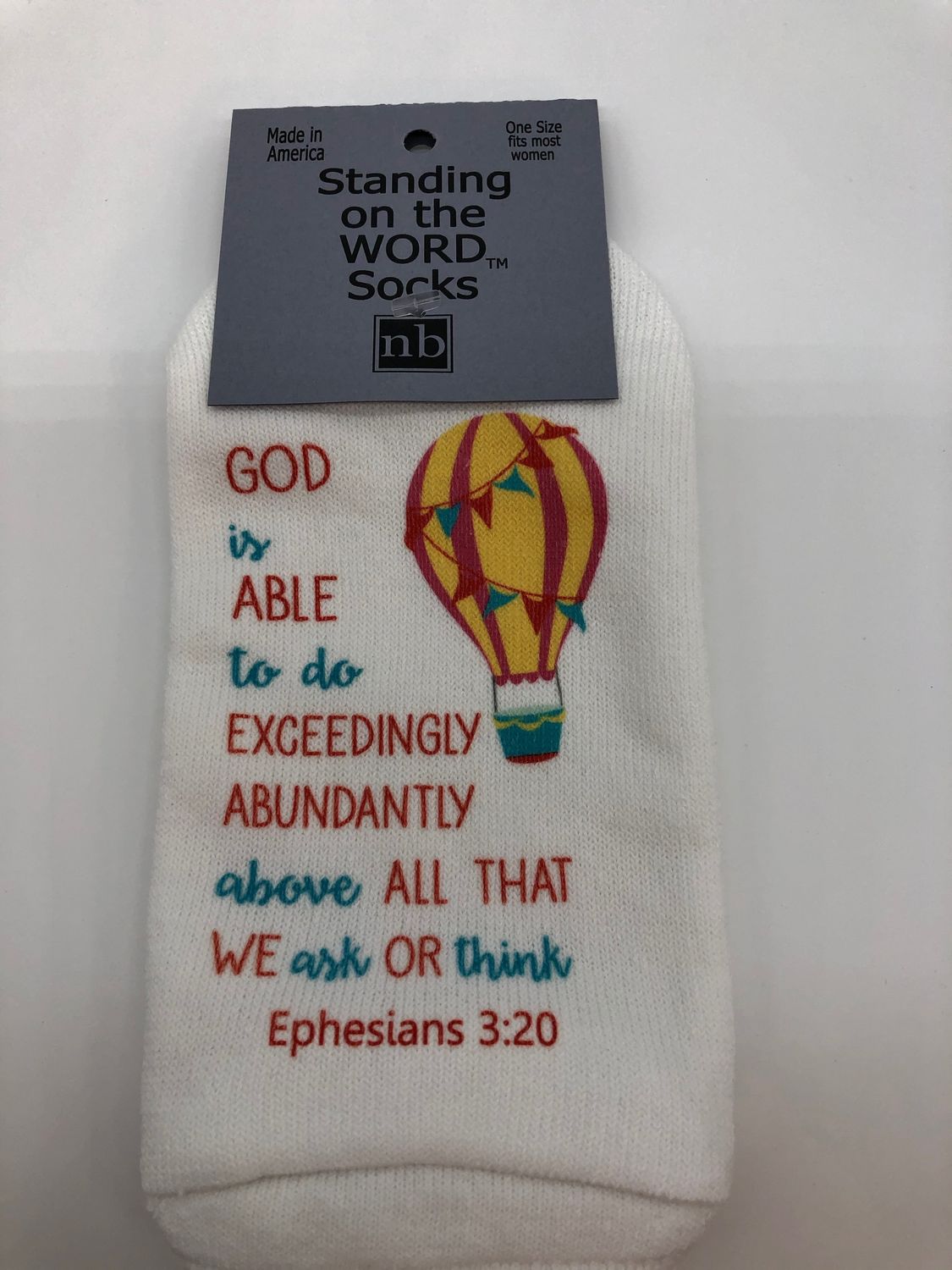 God is able to do exceedingly abundantly...-Standing on the Word Socks