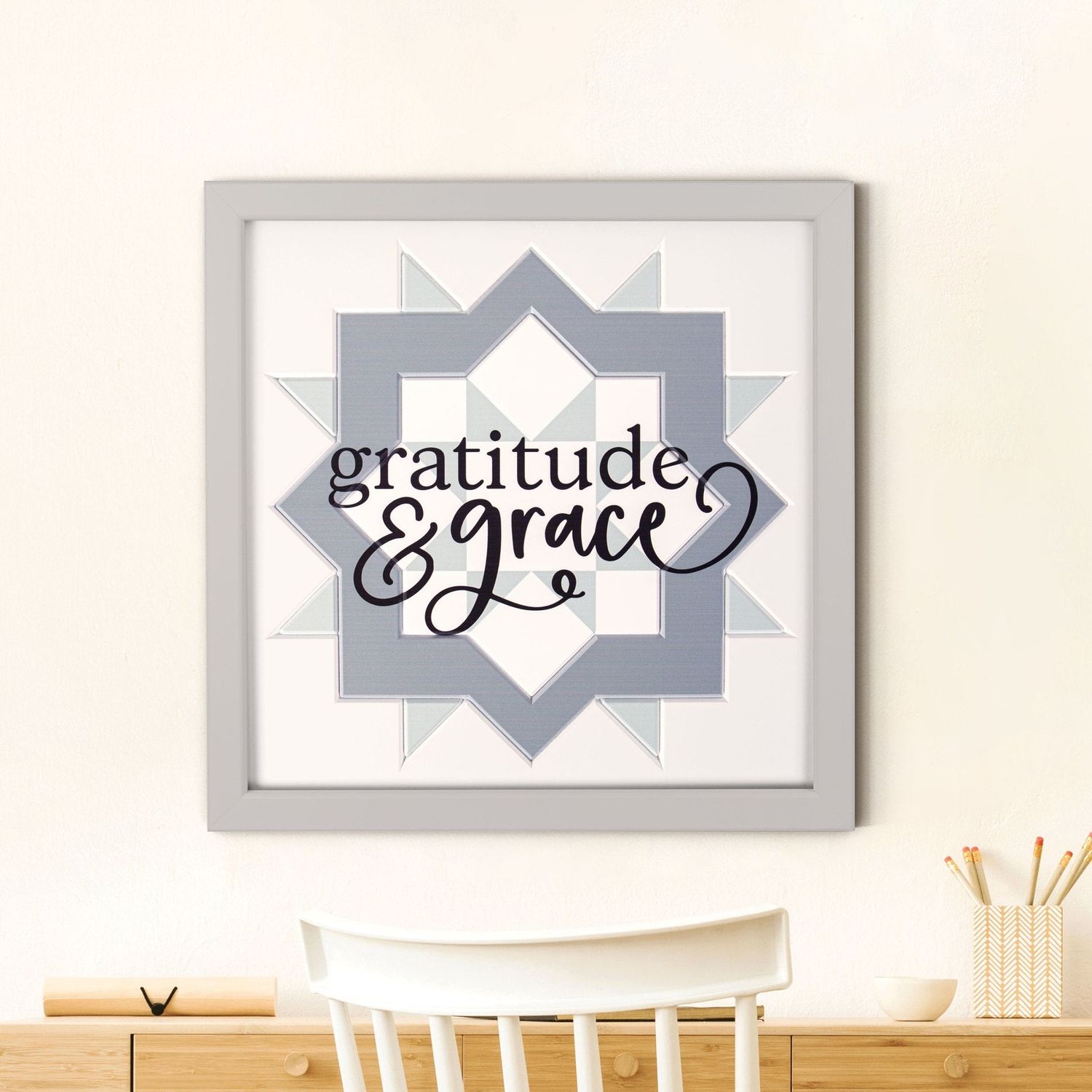 Gratitude &amp; Grace Framed Art