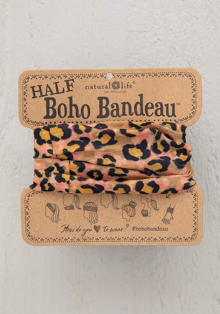 Half Boho Bandeau in Tan Jaguar