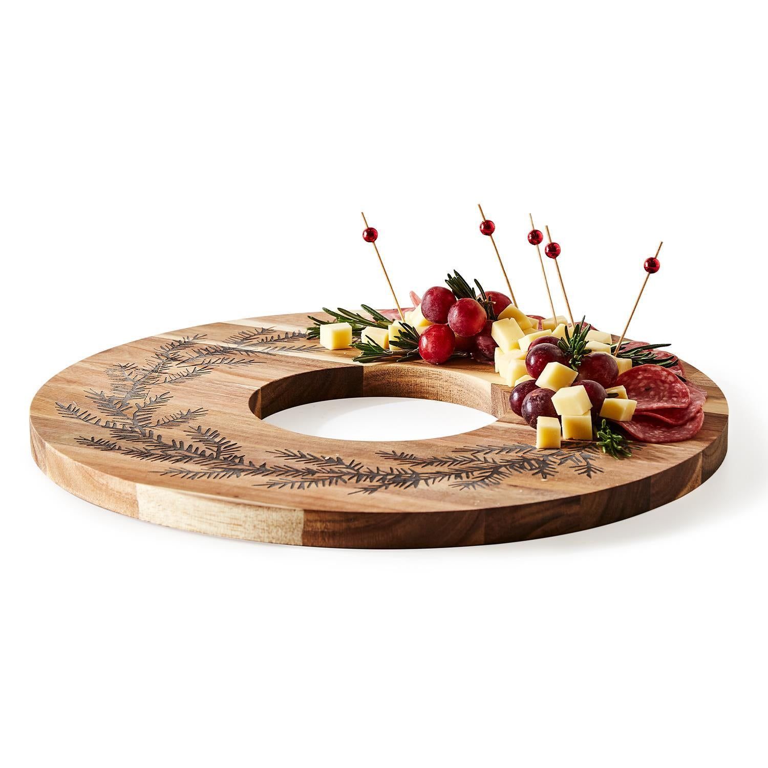 Holiday Wreath Charcuterie / Dessert Serving Board