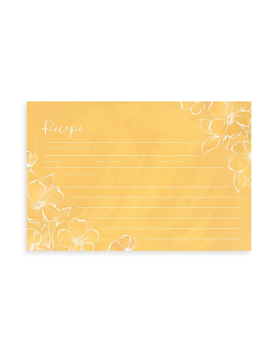 Golden Poppy Recipe Cards